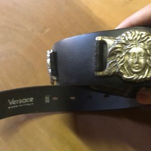 Versace leather belt